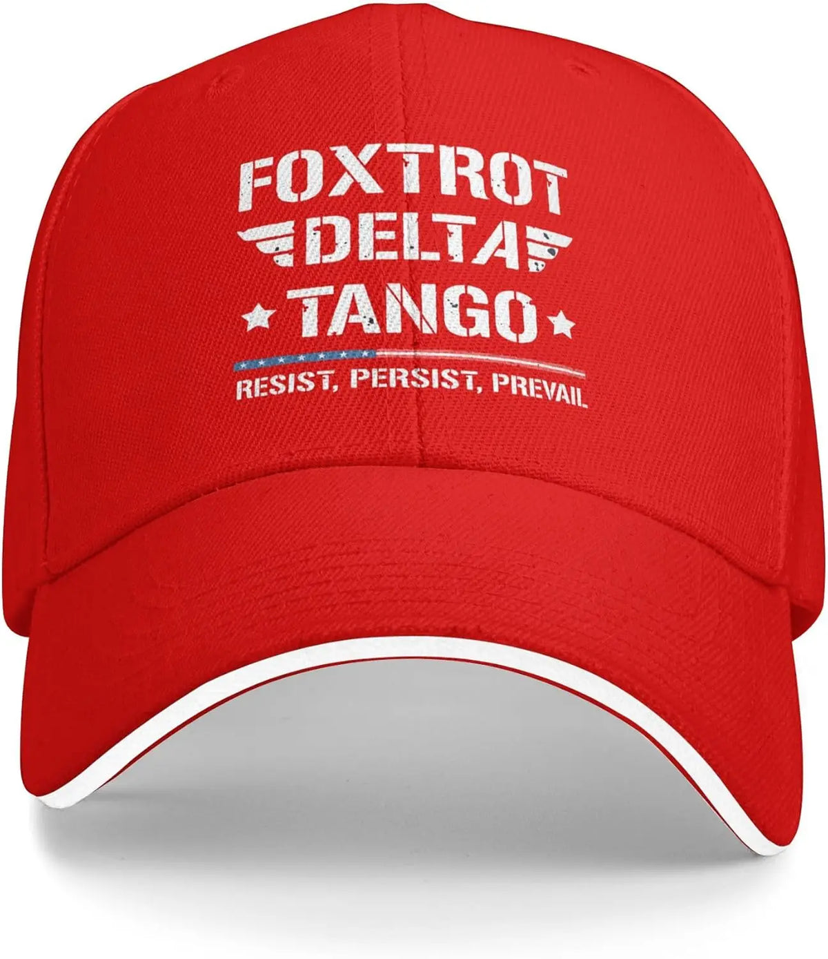 Foxtrot Delta Tango FDT Trucker Hats Resist Persist Prevail Baseball Cap for Mens Women Adjustable Classic Dad Hat